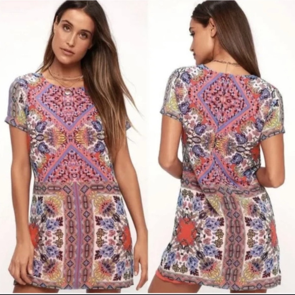 Lulu's Multicolor Floral Dress